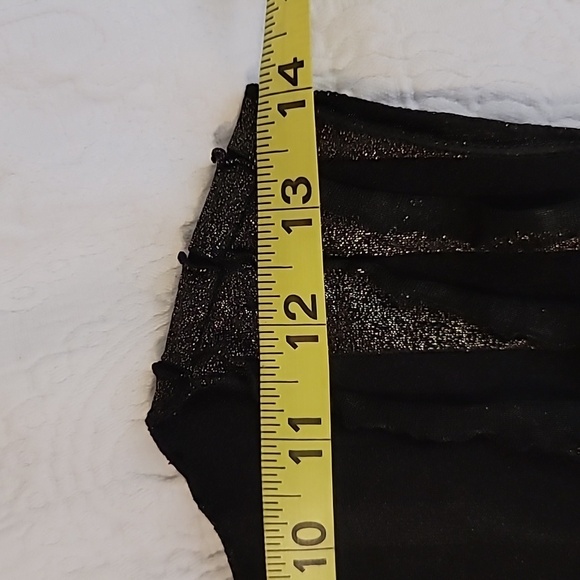 Black gold shimmery sleeveless shirt sheer Taylor Swift concert shirt - Picture 8 of 9